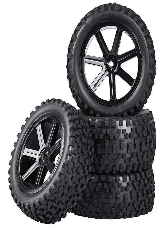 Aimrock 12mm Hex 2.2'' Pre-Glued RC Buggy Wheels and Tires, Out Dia. 3.5'' for 1/10 1/12 1/14 1/16 Off-Road RC Buggy Truck, Set of 4 - Image 1